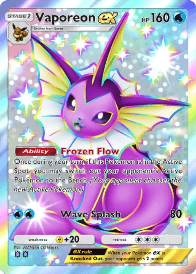 Vaporeon ex (b3b-102) card in Pokémon TCG Pocket