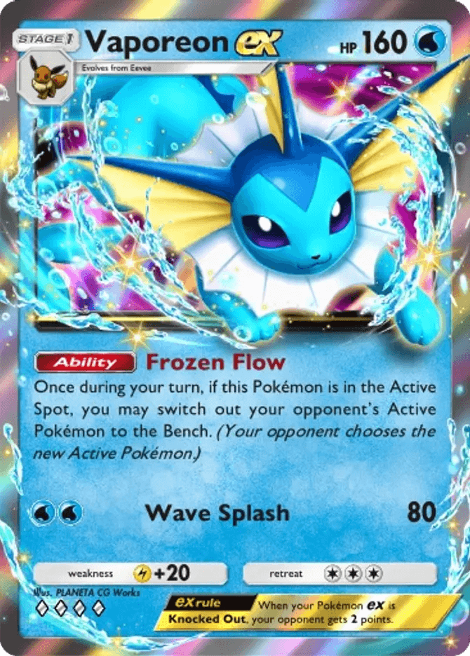 Vaporeon ex (b4b-061) card in Pokémon TCG Pocket