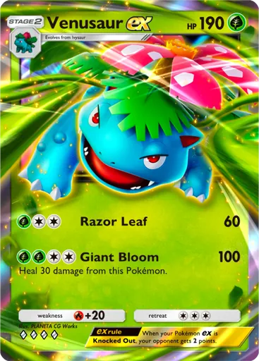 Venusaur ex (a1-004) card in Pokémon TCG Pocket