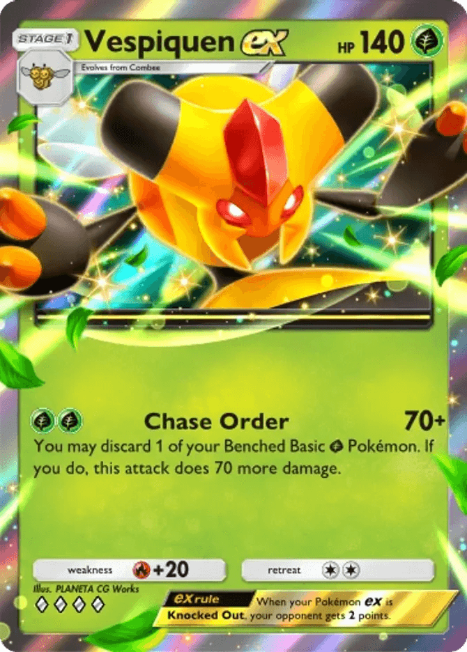 Vespiquen ex (b4-011) card in Pokémon TCG Pocket