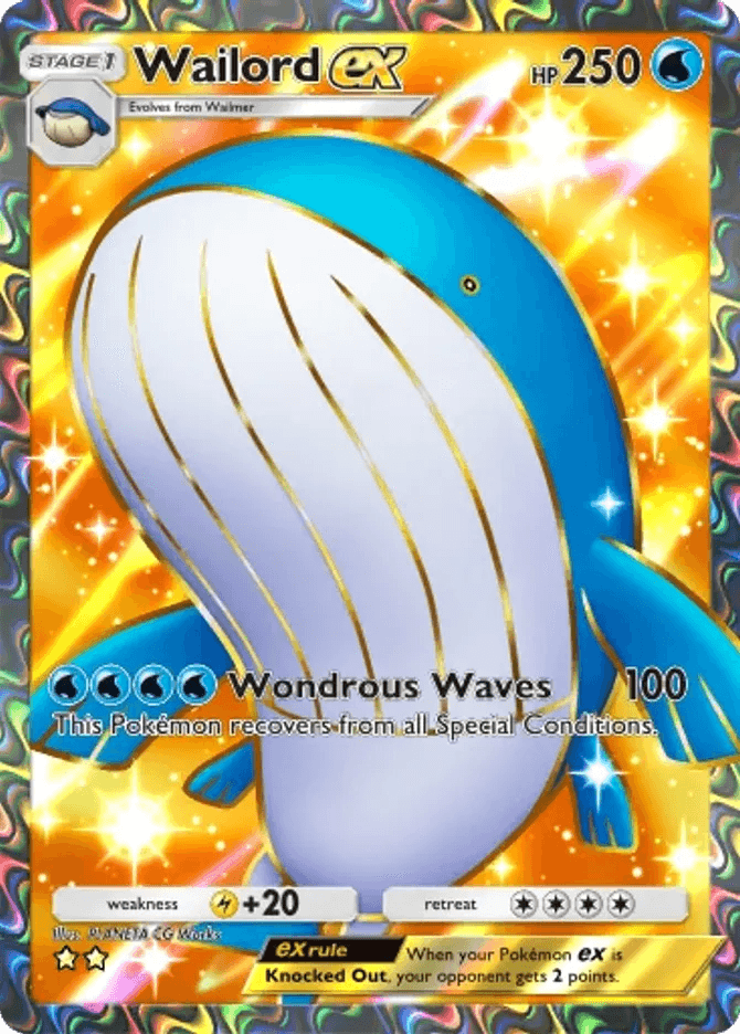 Wailord ex (b4-183) card in Pokémon TCG Pocket