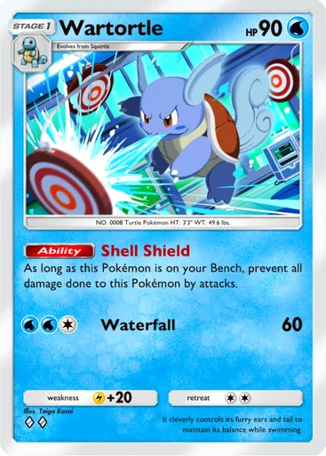 Wartortle (b1a-018) card in Pokémon TCG Pocket