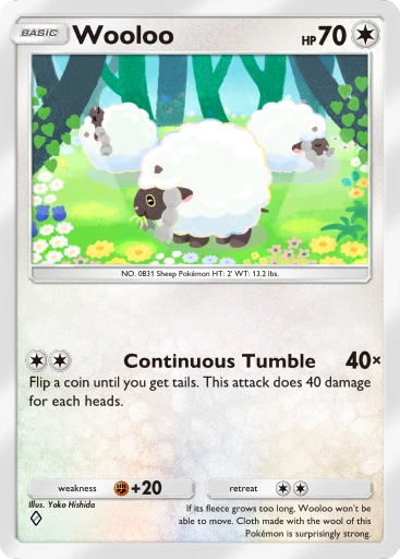 Wooloo (b1-211) card in Pokémon TCG Pocket
