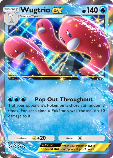 Wugtrio ex (a4b-127) card in Pokémon TCG Pocket