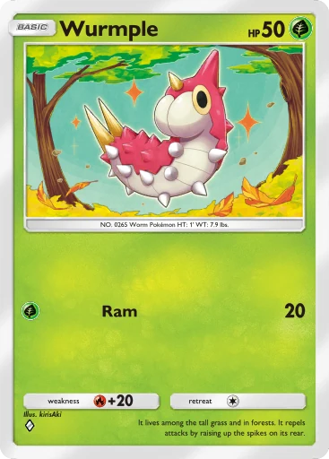 Wurmple (b1-003) card in Pokémon TCG Pocket