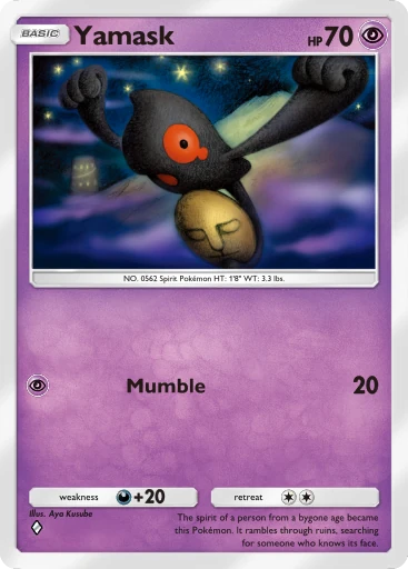 Yamask (b1-110) card in Pokémon TCG Pocket
