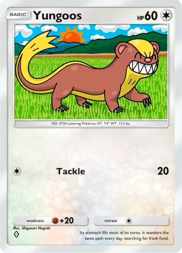 Yungoos (a3-136) card in Pokémon TCG Pocket