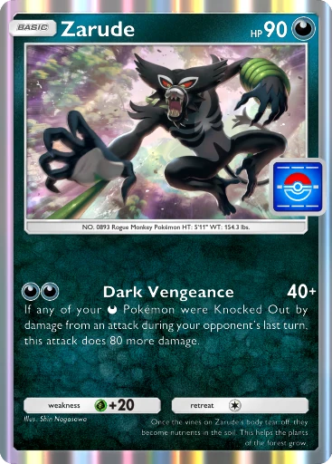Zarude (pb-060) card in Pokémon TCG Pocket