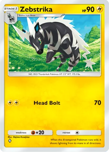 Zebstrika (a3a-017) card in Pokémon TCG Pocket