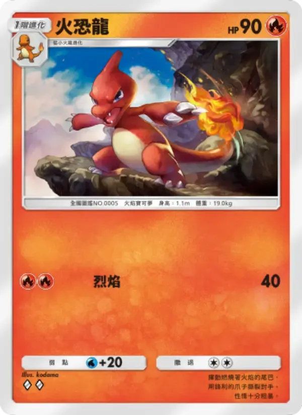 Charmeleon card in Chinese