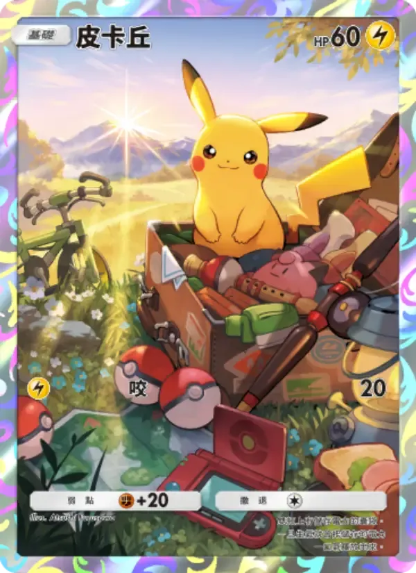 Pikachu card in Chinese