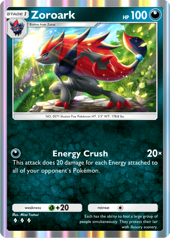 Zoroark card by Misa Tsutsui