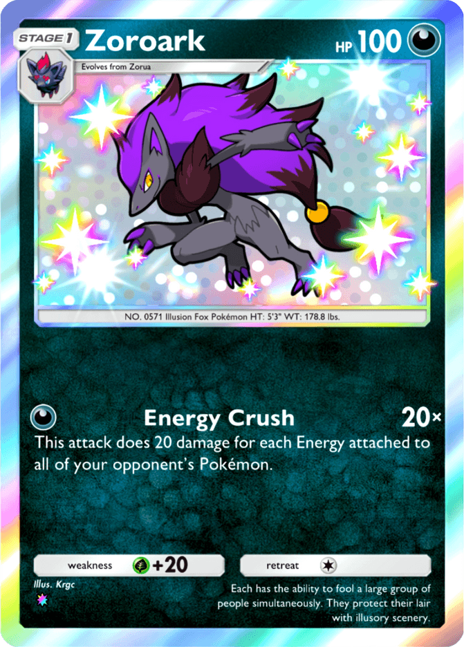 Карта Zoroark от художника Krgc