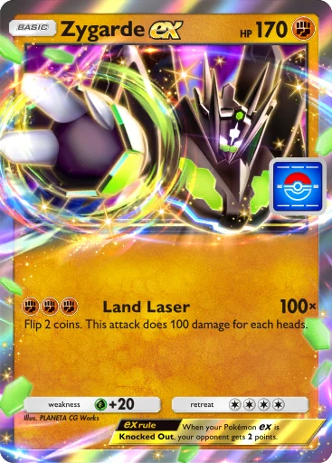 Zygarde ex (pb-053) card in Pokémon TCG Pocket