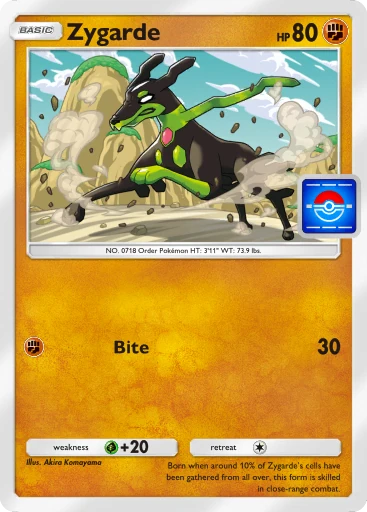 Zygarde (pb-051) card in Pokémon TCG Pocket