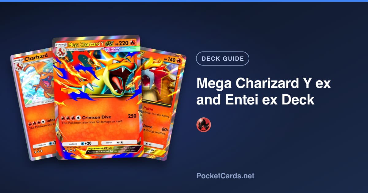 Mega Charizard Y ex and Entei ex Deck Guide in Pokémon TCG Pocket ...